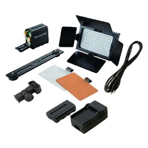 Falcon Eyes DV-96V-K2 regelbare LED lamp set met accu
