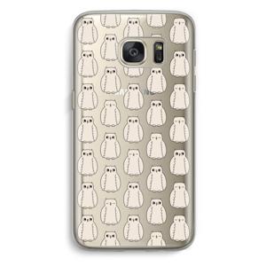 Uilen: Samsung Galaxy S7 Transparant Hoesje