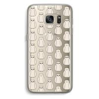 Uilen: Samsung Galaxy S7 Transparant Hoesje - thumbnail