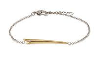 Boccia 03038-04 Armband Titanium zilver- en goudkleurig 20 cm