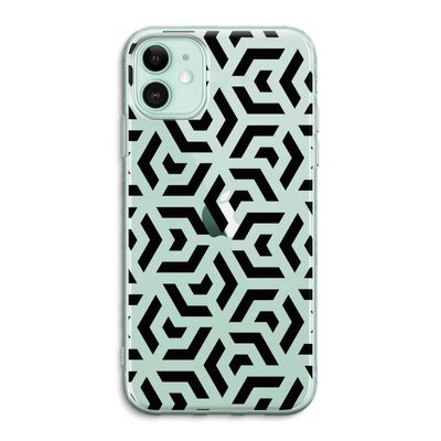 Crazy pattern: iPhone 11 Transparant Hoesje