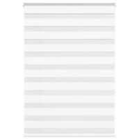 VidaXL Zebra rolgordijn 115x150 cm stofbreedte 110,9cm polyester wit