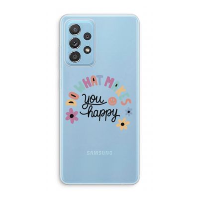 Happy days: Samsung Galaxy A73 Transparant Hoesje
