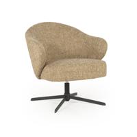 Eleonora Draaifauteuil 'Connor' kleur Mosterd