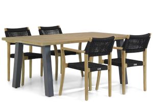 Lifestyle Dallas/Glasgow 180 cm dining tuinset 5-delig