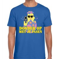 Fout paas t-shirt blauw donder op met je Pasen voor heren