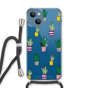Sanseveria: iPhone 13 Transparant Hoesje met koord