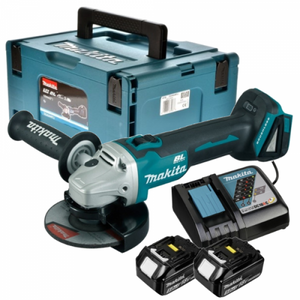 Makita DGA504RTJ 18v 125mm Accu haakse slijper 5.0Ah - DGA504RTJ