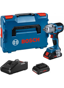 Bosch Blauw GDS 18V-450 PC | accudraaislagmoeraanzetter in L-Boxx 136 | (2X 5,0AH accu + lader) - 06019K4103