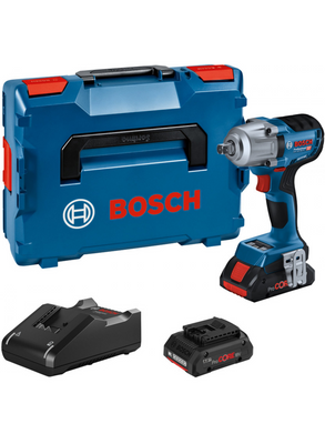 Bosch Blauw GDS 18V-450 PC | accudraaislagmoeraanzetter in L-Boxx 136 | (2X 5,0AH accu + lader) - 06019K4103
