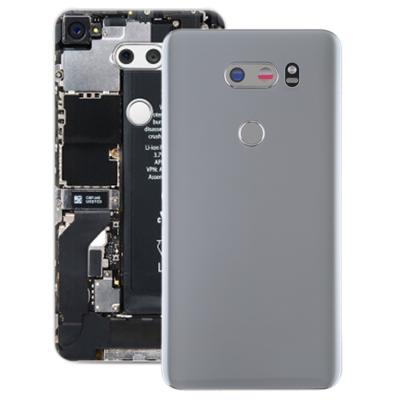 Batterij achtercover met camera lens & vingerafdruk sensor voor LG V30/VS996/LS998U/H933/LS998U/H930 (zilver)