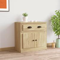 Dressoir 70x35,5x67,5 cm bewerkt hout sonoma eikenkleurig
