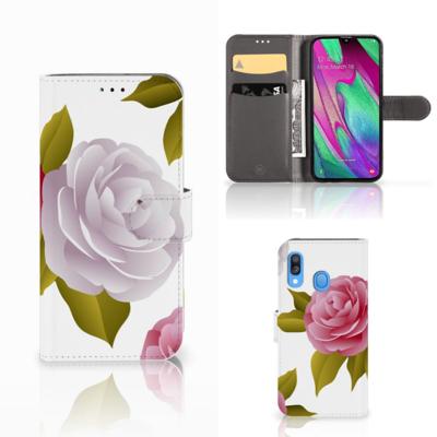 Samsung Galaxy A40 Hoesje Roses Samsung Galaxy A40 Hoesje Roses