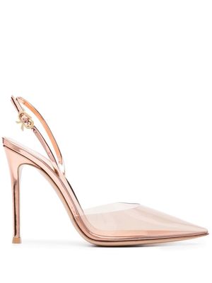 Gianvito Rossi escarpins Ribbon D'orsay 110 mm - Tons neutres