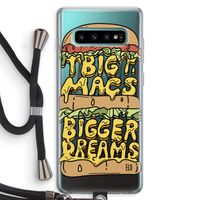 Big Macs Bigger Dreams: Samsung Galaxy S10 Plus Transparant Hoesje met koord