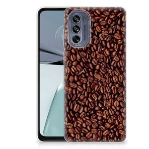 Motorola Moto G62 5G Siliconen Case Koffiebonen