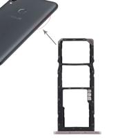 SIM-kaarthouder + SIM-kaarthouder + Micro SD Card lade voor Asus Zenfone Max Pro (M1) ZB601KL ZB602KL (zilver)