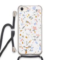 Terrazzo N°8: iPhone 8 Transparant Hoesje met koord