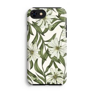 Wit bloemenpatroon: iPhone 8 Tough Case