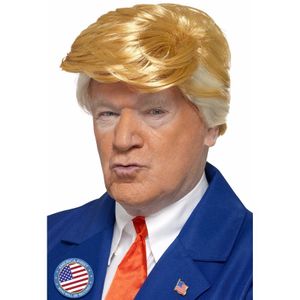 Donald Trump pruik blond