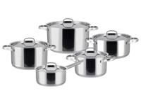 SILVERCREST Rvs pannenset 5-delig (RVS deksel)