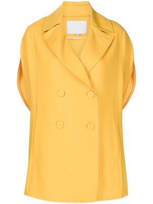 Costarellos cape à boutonnière croisée - Jaune
