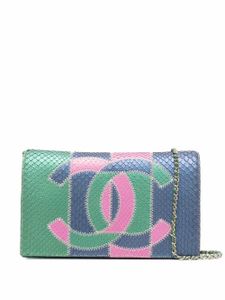 CHANEL Pre-Owned pochette à logo CC (2017) - Bleu