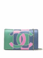 CHANEL Pre-Owned pochette à logo CC (2017) - Bleu - thumbnail