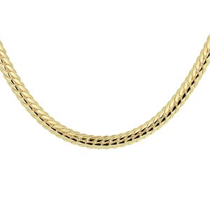 Ketting Zilgold Gourmetschakel geelgoud-zilveren kern 4,7 mm 45 cm