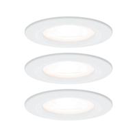Paulmann Inbouwlamp voor badkamer Set van 3 stuks 19.5 W Wit (mat)