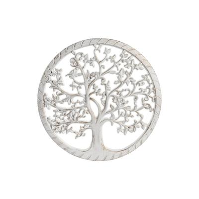 Wanddecoratie DKD Home Decor Wit Gouden Zilverkleurig 40 x 1,5 x 40 cm