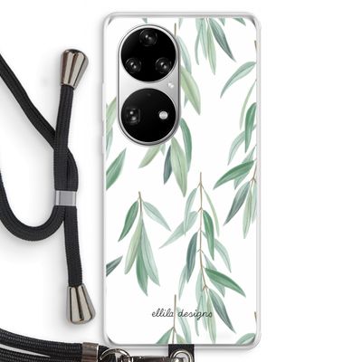 Branch up your life: Huawei P50 Pro Transparant Hoesje met koord