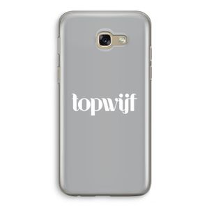 Topwijf Grijs Wit: Samsung Galaxy A5 (2017) Transparant Hoesje