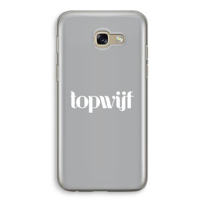 Topwijf Grijs Wit: Samsung Galaxy A5 (2017) Transparant Hoesje