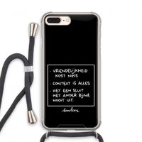 Mijn Motto's: iPhone 7 PLUS Transparant Hoesje met koord