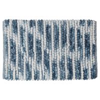 Sealskin vintage badmat 50x80cm polyester blauw - thumbnail
