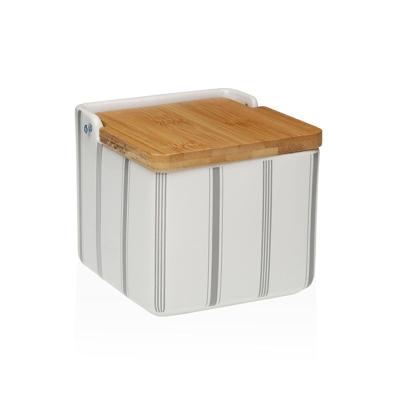 Zoutvaatje met deksel Versa G-LINES Keramisch 12,2 x 11,5 x 12,2 cm