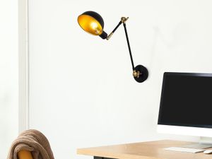 Wandlamp COLOSSUS 1 lamp zwart