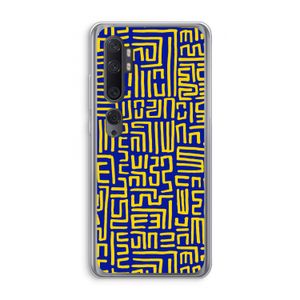 Majorelle Blue Print: Xiaomi Mi Note 10 Transparant Hoesje