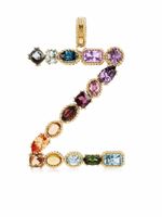 Dolce & Gabbana pendentif Rainbow Alaphabet Z en or 18ct orné de pierres variées - thumbnail