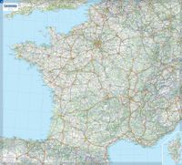 Wandkaart Frankrijk - France, 111 x 100 cm | Michelin