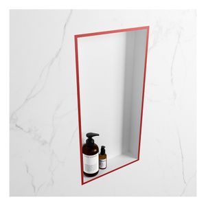 Wandnis Solid Surface Easy | In- en opbouw | 30x60x8 cm | 1 vak | Fire/Talc