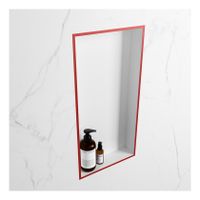 Wandnis Solid Surface Easy | In- en opbouw | 30x60x8 cm | 1 vak | Fire/Talc