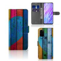 Samsung Galaxy S20 Plus | Book Style Case | Wood Heart - Cadeau voor je Vriend