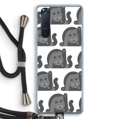 Cats: Sony Xperia 5 II Transparant Hoesje met koord