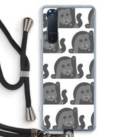 Cats: Sony Xperia 5 II Transparant Hoesje met koord