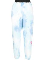 AAPE BY *A BATHING APE® pantalon de jogging en polaire à motif tie-dye - Bleu