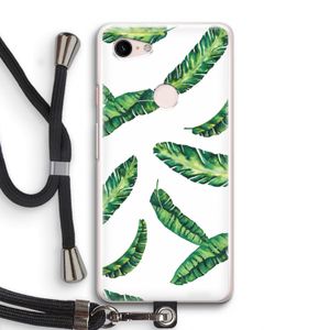 Lange bladeren: Pixel 3 Transparant Hoesje met koord
