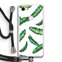 Lange bladeren: Pixel 3 Transparant Hoesje met koord
