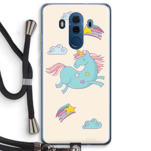 Vliegende eenhoorn: Huawei Mate 10 Pro Transparant Hoesje met koord